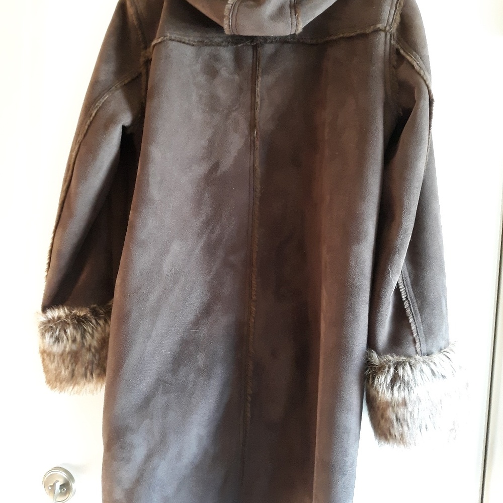 Faux suede jacket. - Picture 2 of 4